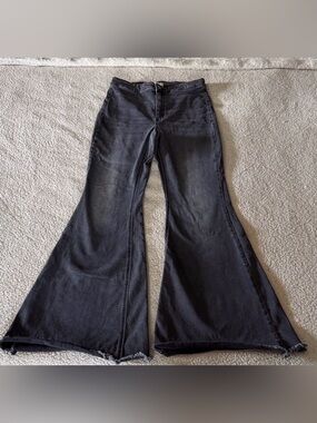Black Kancan Flare Jeans